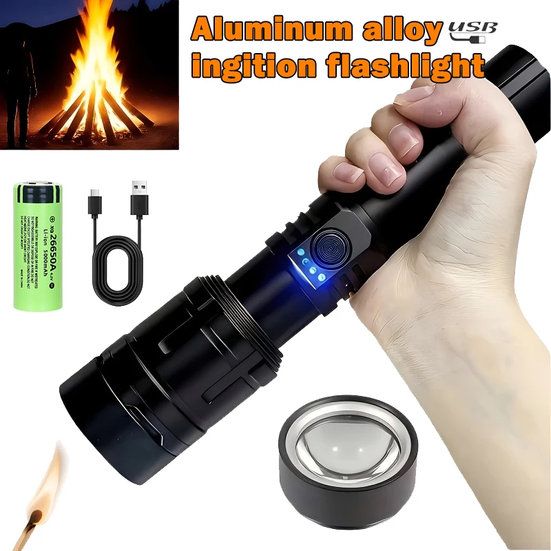 Outdoor Adventure Camp - Ultra Powerful Flashlight Concentrating Ignition Flashlight