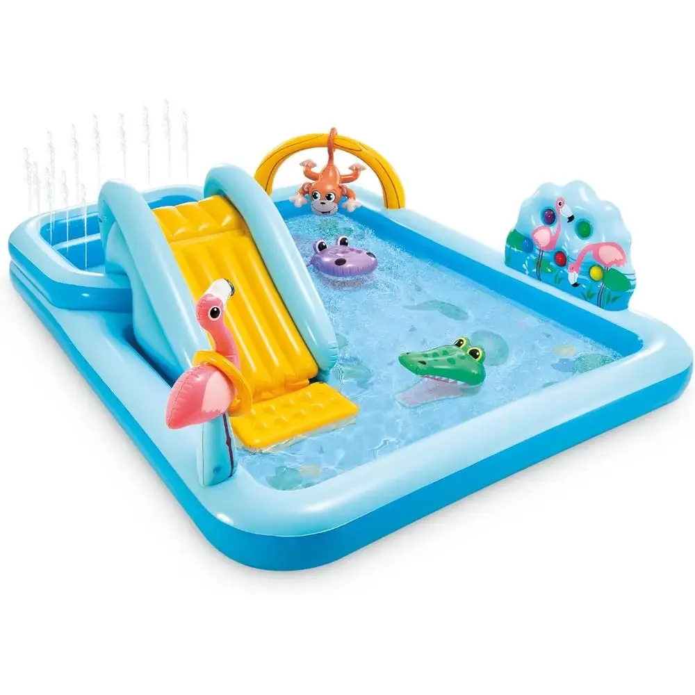 Outdoor Adventure For Kids - Inflatable Jungle Adventure Play Center with