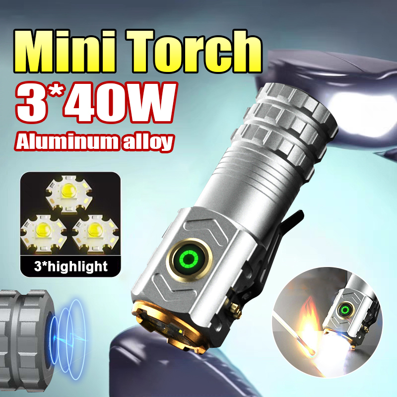 Outdoor Adventure Camp - Super Powerful Spotlight Ignition Flashlight Mini