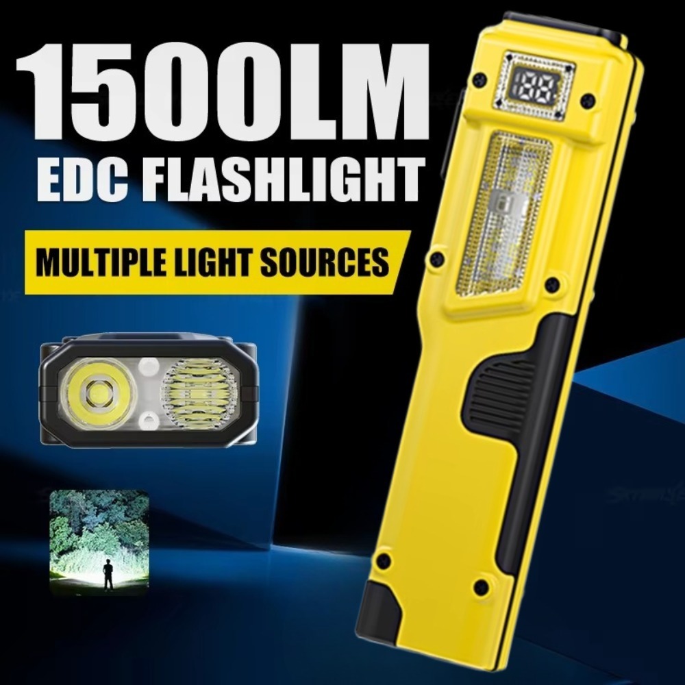 Outdoor Adventure Camp - Ultra-Thin EDC Rechargeable LED Flashlight Battery