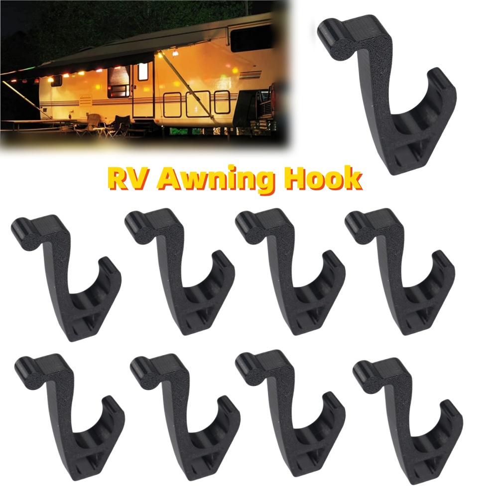 Outdoor Adventures - 1/2pcs Camping Awning Hooks Clip RV