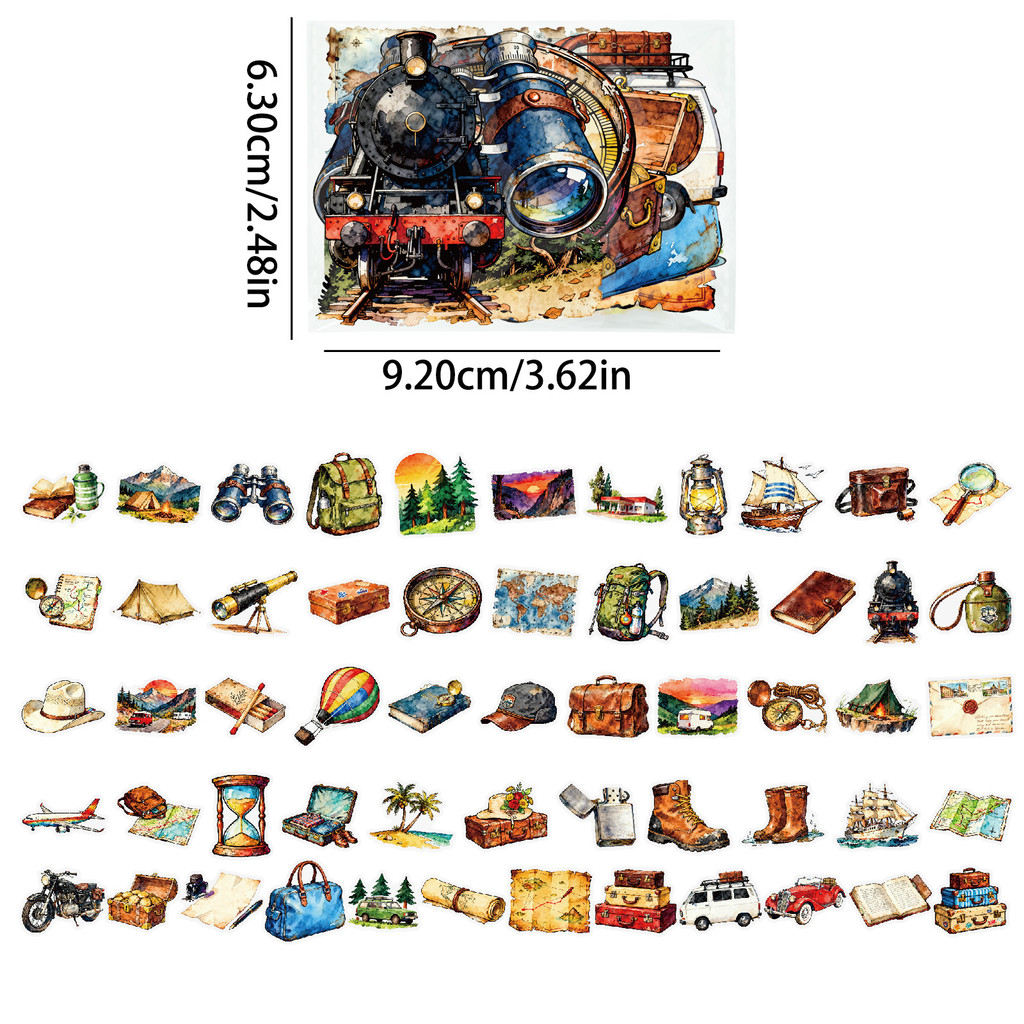56Pcs Travel & Outdoor PET Sti - огляд і ціна Outdoor Adventure Store
