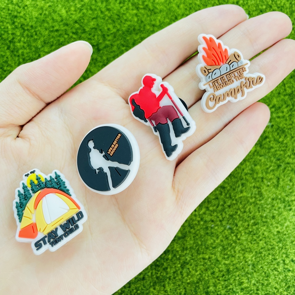 16Pcs Camping Shoe Charms, Out - огляд і ціна Outdoor Adventure Birthday Party