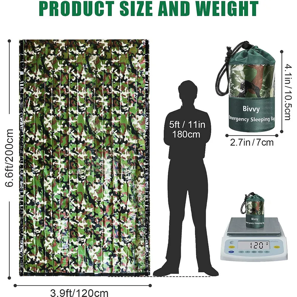 PE Emergency Sleeping Bag Camo - огляд і ціна Outdoor Adventure Kit