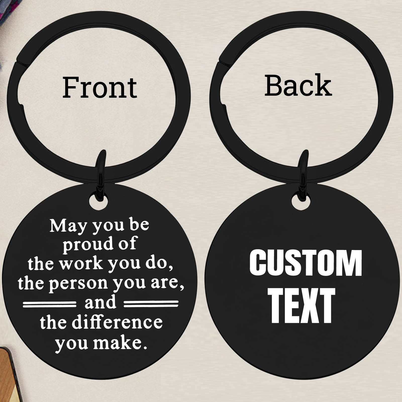Custom Black Round Keychain, M - огляд і ціна Outdoor Adventure Birthday Party