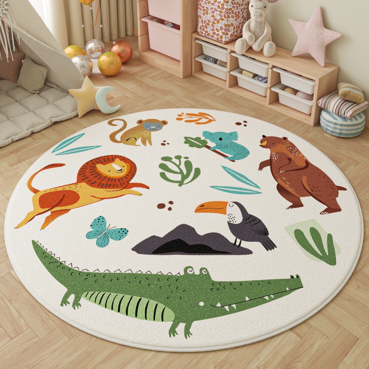 Fun in the Park Kids Round Rug - огляд і ціна Outdoor Adventure For Kids