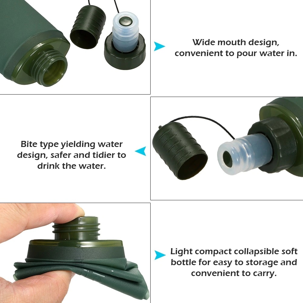 250ml 500ml Foldable Water Bag - огляд і ціна Outdoor Adventure Kit
