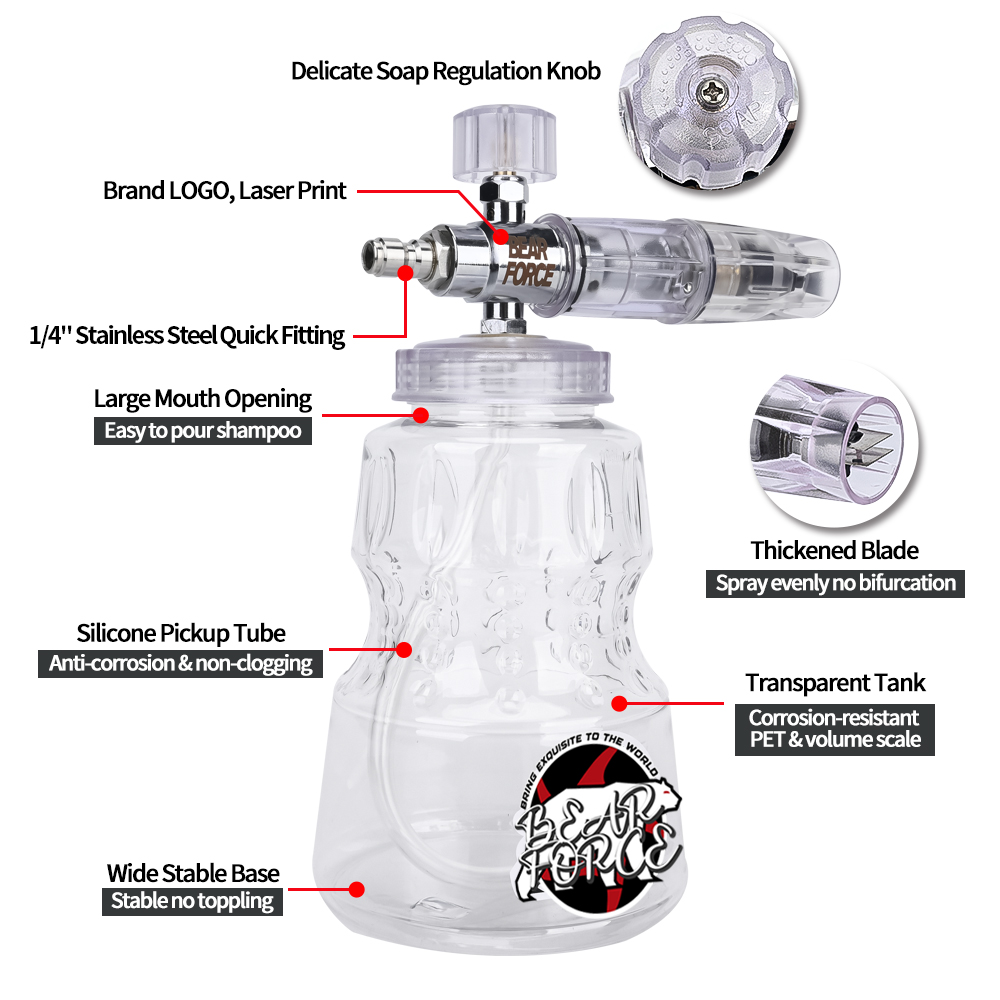 Pressure Washer Aluminum Foam  - огляд і ціна Bear Spray Clip