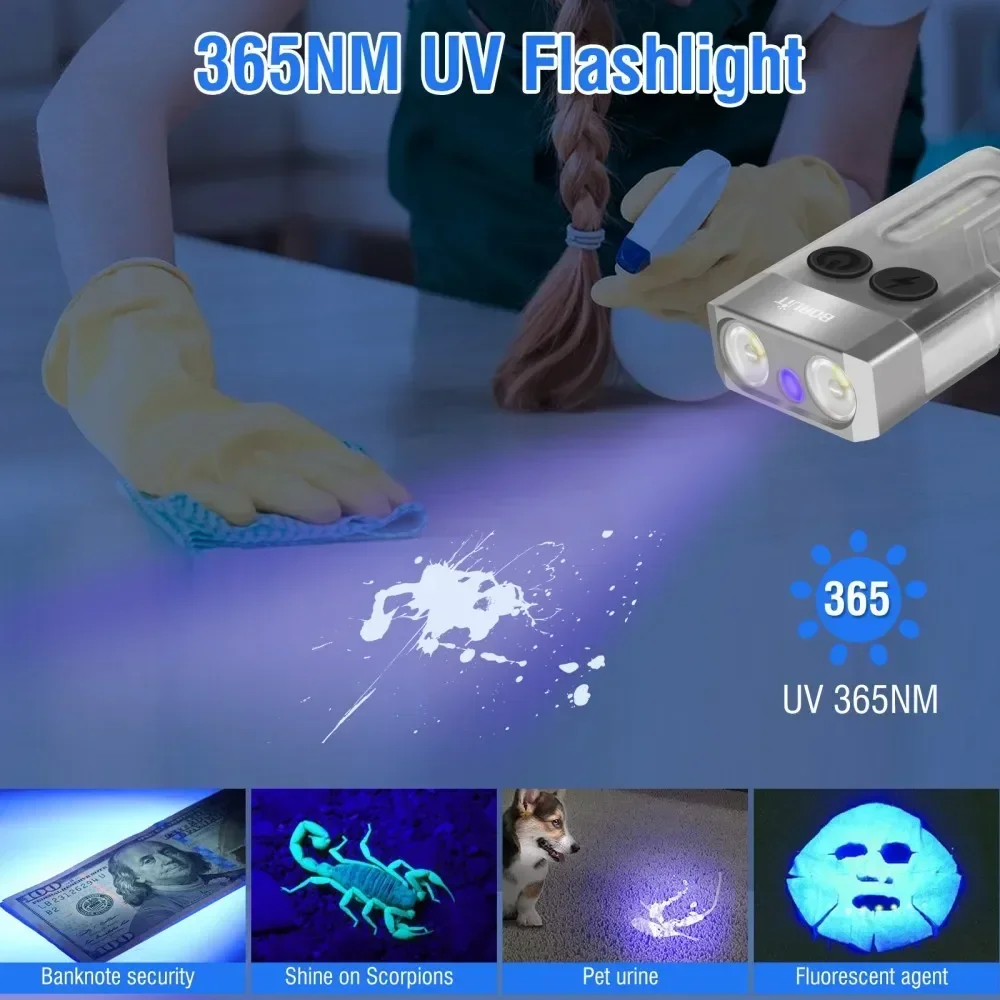 BORUiT V10 Keychain UV LED EDC - огляд і ціна Outdoor Adventure Camp