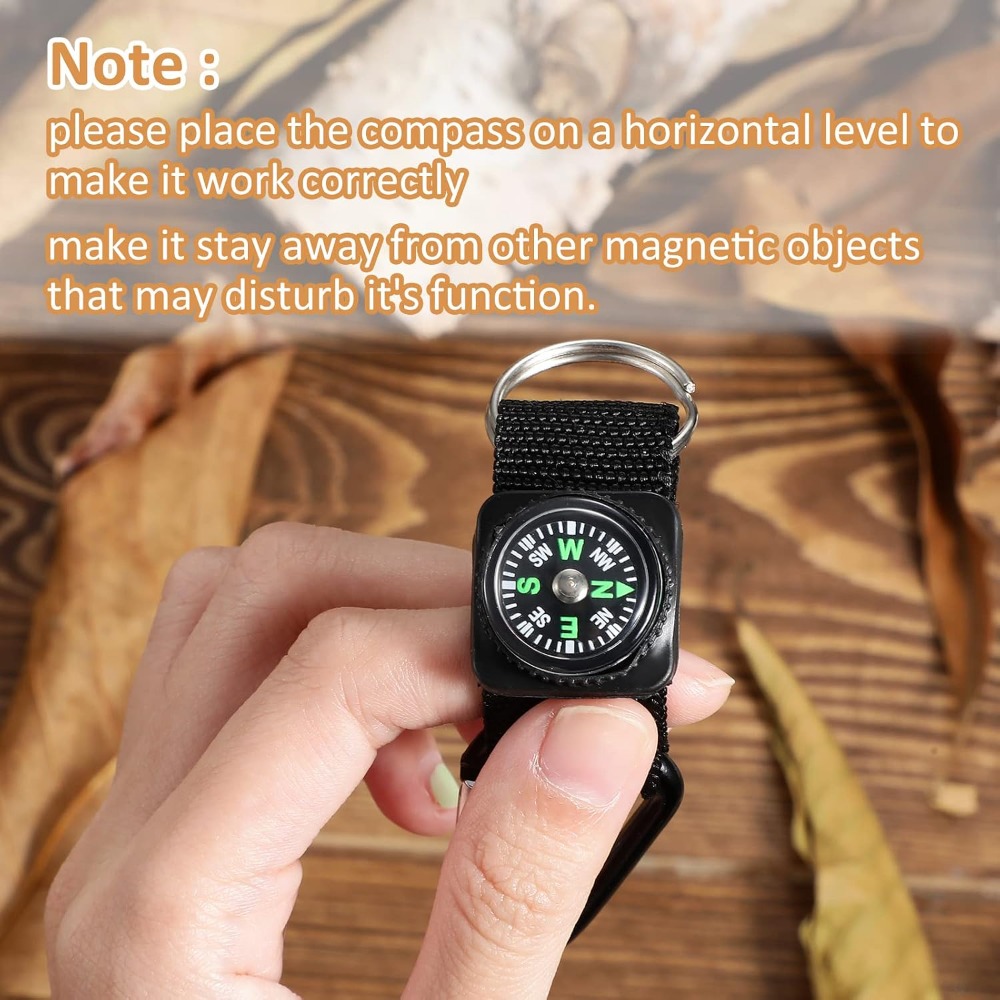 6 Pcs Compass for Bulk Belt Cl - огляд і ціна Outdoor Adventure Birthday Party
