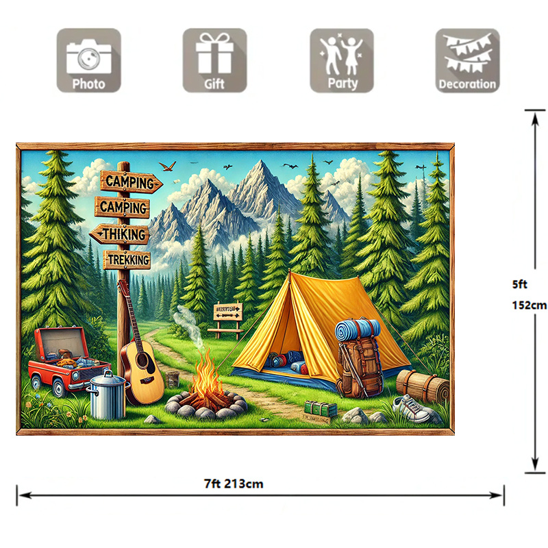 1 camping and outdoor adventur - огляд і ціна Outdoor Adventure Birthday Party