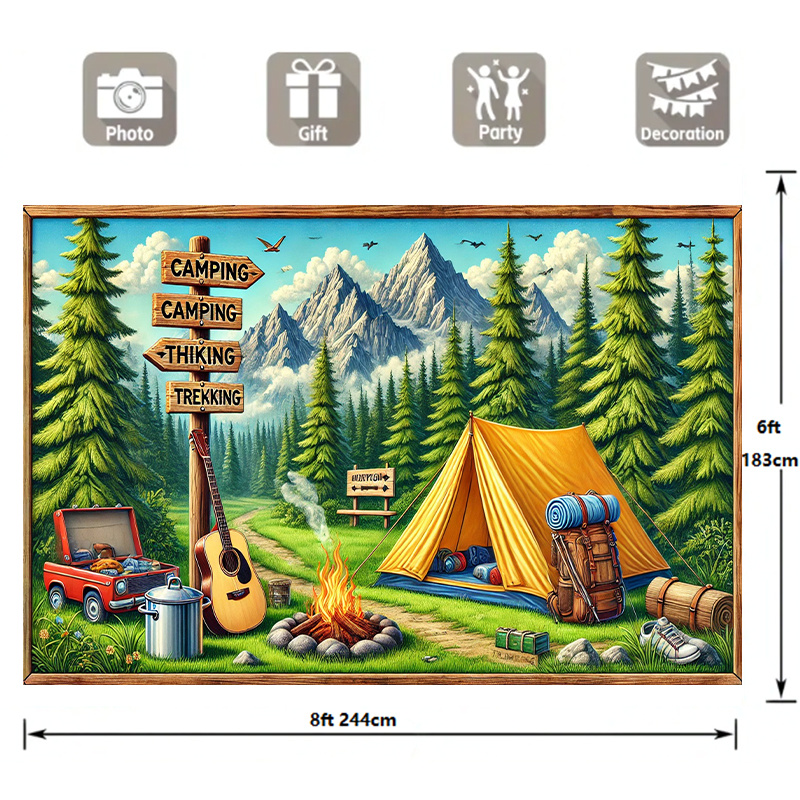 1 camping and outdoor adventur - огляд і ціна Outdoor Adventure Birthday Party