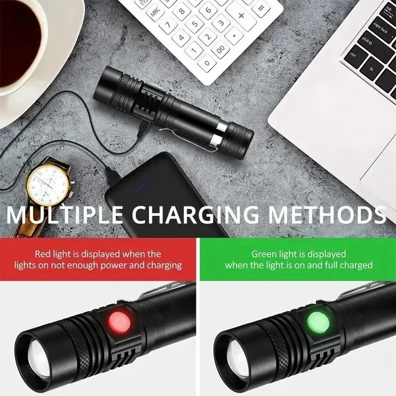 T6 LED Rechargeable Flashlight - огляд і ціна Outdoor Adventure Camp
