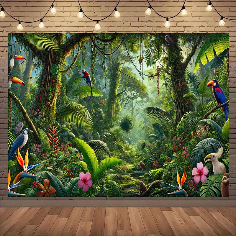 1pc Jungle Adventure Backgroun - огляд і ціна Outdoor Adventure Birthday Party