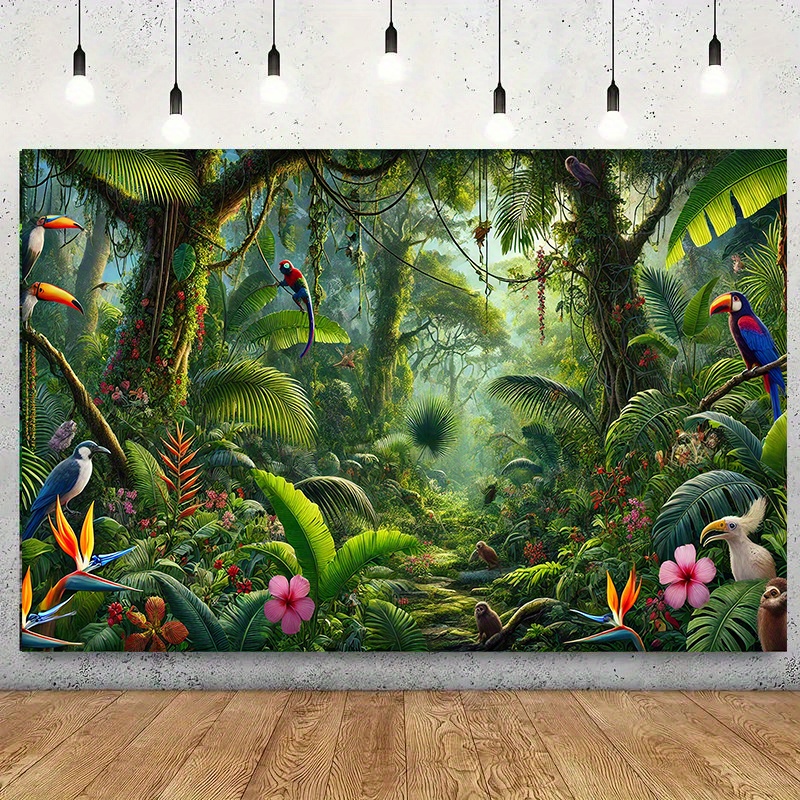 1pc Jungle Adventure Backgroun - огляд і ціна Outdoor Adventure Birthday Party