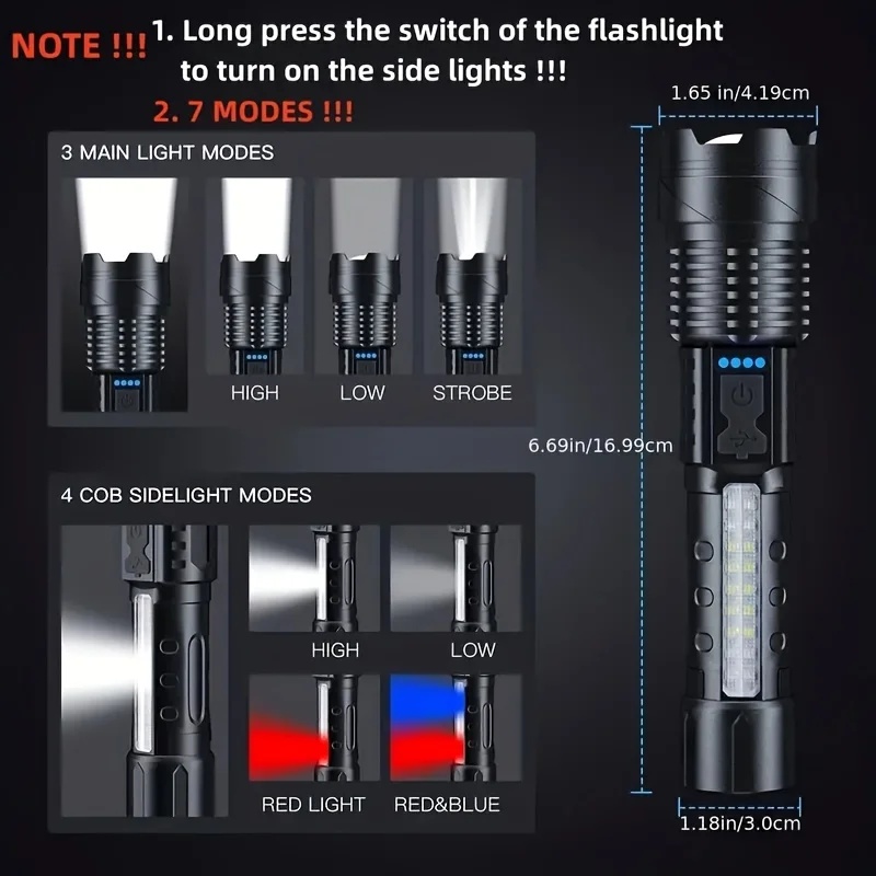 Powerful LED Flashlight Batter - огляд і ціна Outdoor Adventure Camp